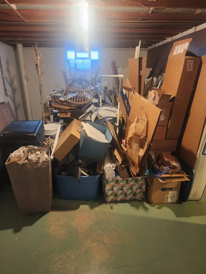 Roll-off dumpster container at job site for Construction Dumpster Rental in Briar Chapel